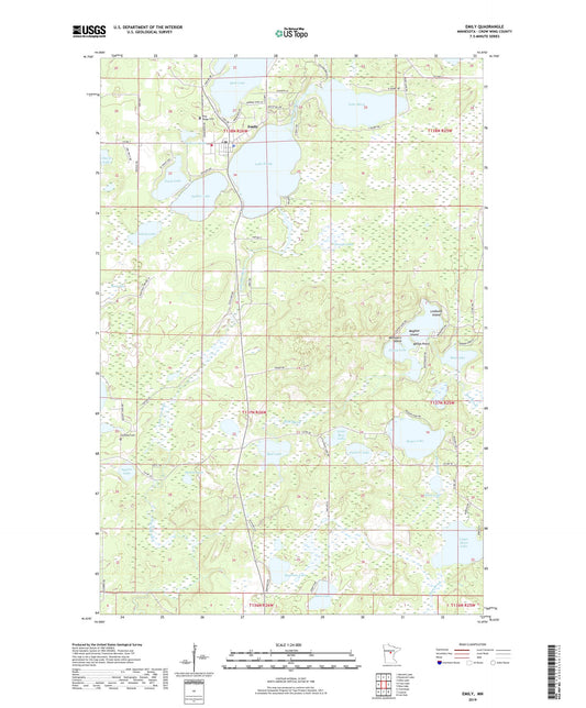Emily Minnesota US Topo Map Image