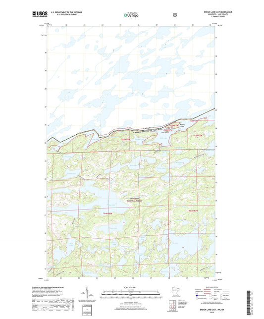 Ensign Lake East Minnesota US Topo Map Image