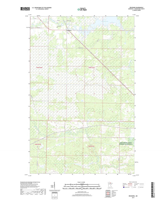 Ericsburg Minnesota US Topo Map Image
