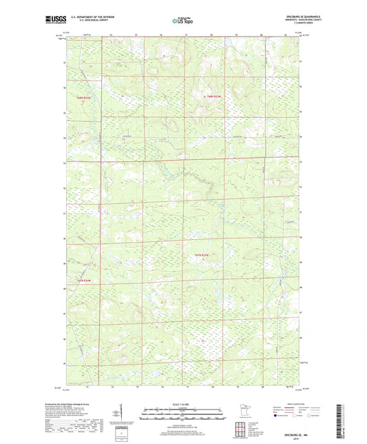 Ericsburg SE Minnesota US Topo Map Image