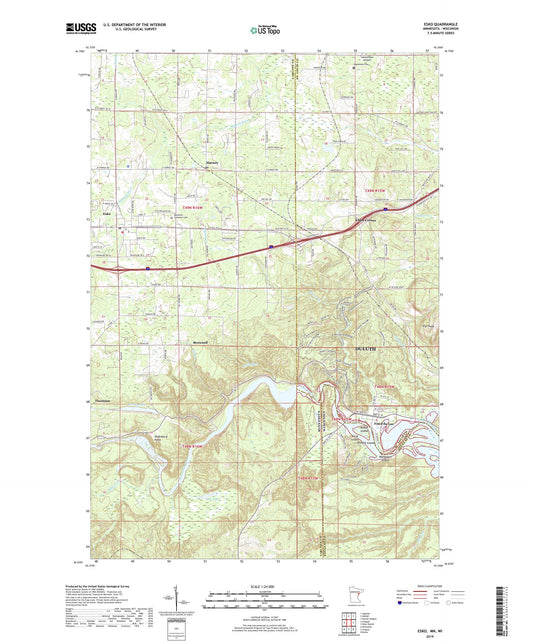 Esko Minnesota US Topo Map Image