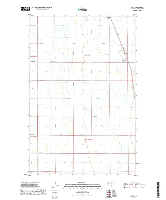 Euclid Minnesota US Topo Map Image