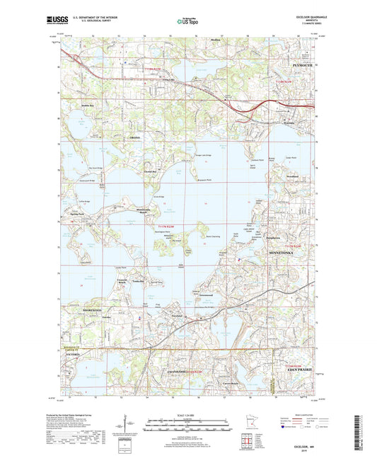 Excelsior Minnesota US Topo Map Image