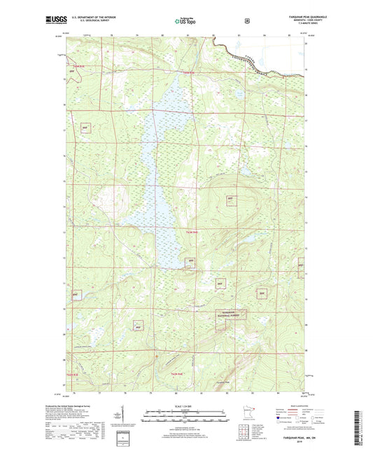 Farquhar Peak Minnesota US Topo Map Image