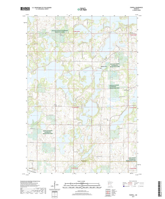 Farwell Minnesota US Topo Map Image