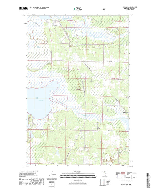 Federal Dam Minnesota US Topo Map Image