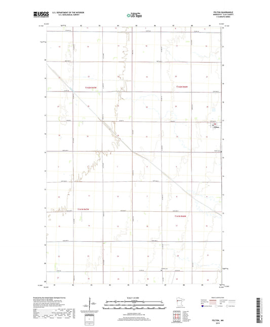 Felton Minnesota US Topo Map Image