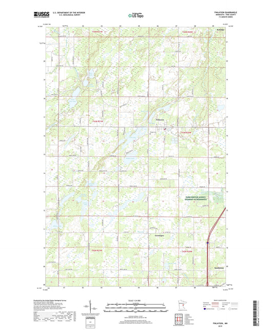Finlayson Minnesota US Topo Map Image