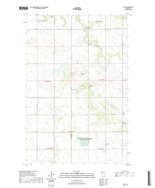 Flom Minnesota US Topo Map Image