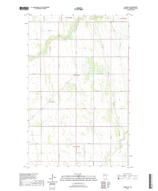 Florian SE Minnesota US Topo Map Image