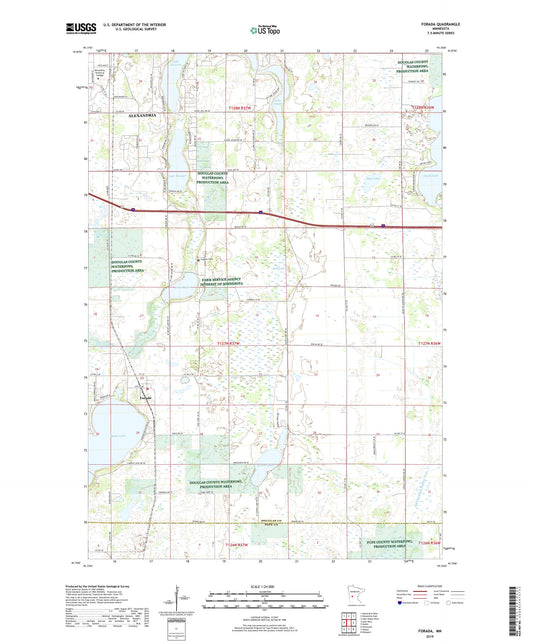 Forada Minnesota US Topo Map Image