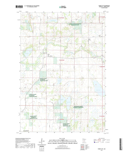 Forest City Minnesota US Topo Map Image