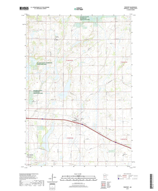 Freeport Minnesota US Topo Map Image