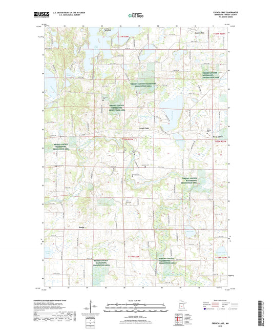 French Lake Minnesota US Topo Map Image