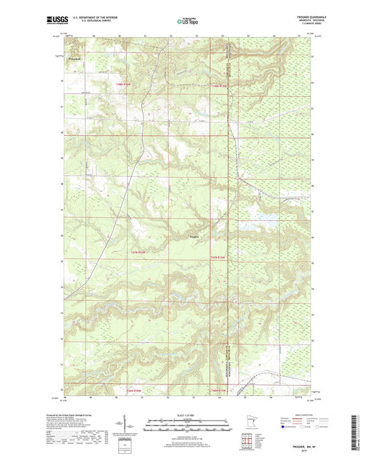 Frogner Minnesota US Topo Map Image