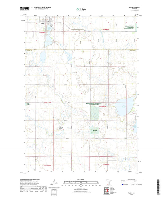 Fulda Minnesota US Topo Map Image