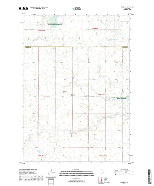 Fulda SW Minnesota US Topo Map Image