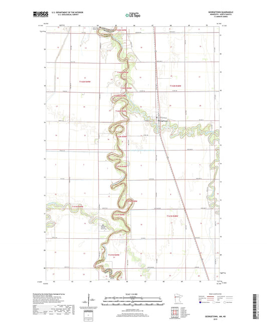 Georgetown Minnesota US Topo Map Image