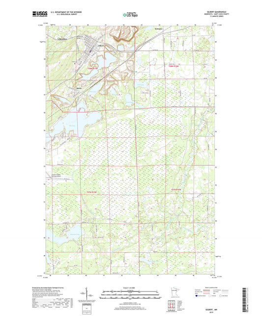 Gilbert Minnesota US Topo Map Image