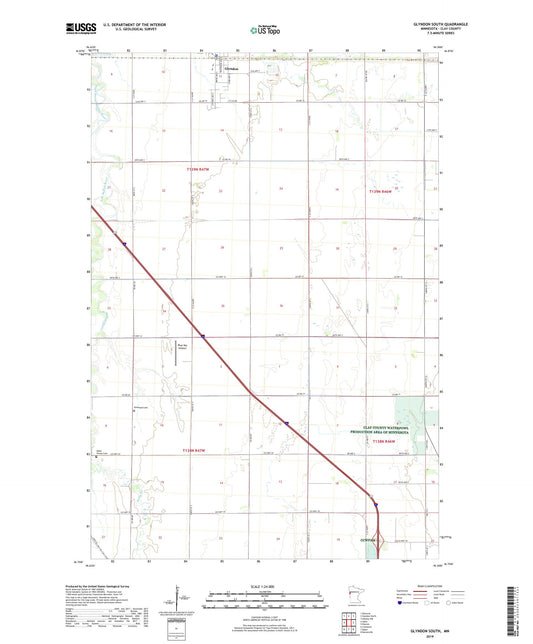 Glyndon South Minnesota US Topo Map Image