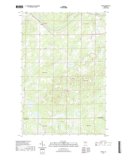 Gowan Minnesota US Topo Map Image