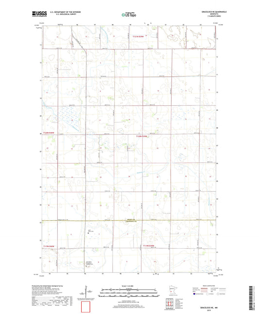 Gracelock NE Minnesota US Topo Map Image