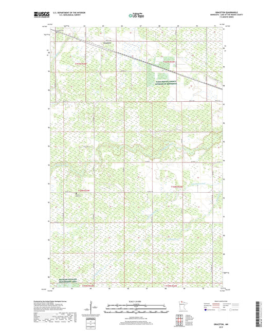 Graceton Minnesota US Topo Map Image