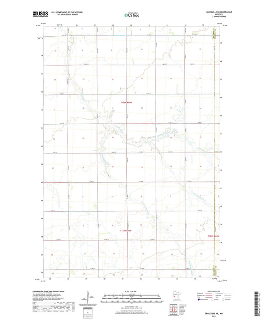 Graceville NE Minnesota US Topo Map Image