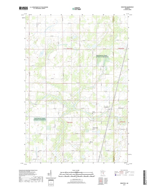 Grasston Minnesota US Topo Map Image