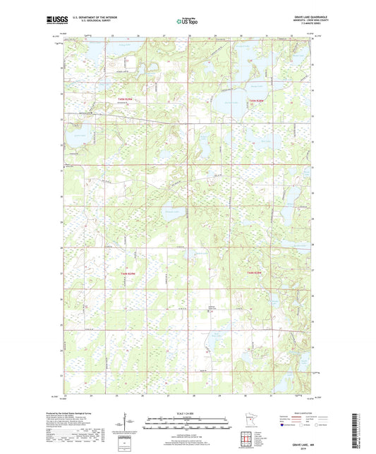 Grave Lake Minnesota US Topo Map Image