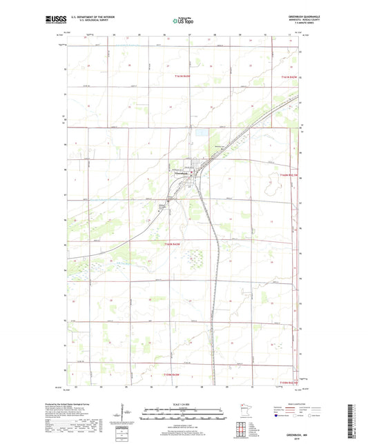 Greenbush Minnesota US Topo Map Image