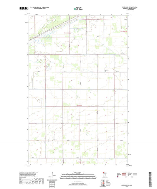 Greenbush NE Minnesota US Topo Map Image