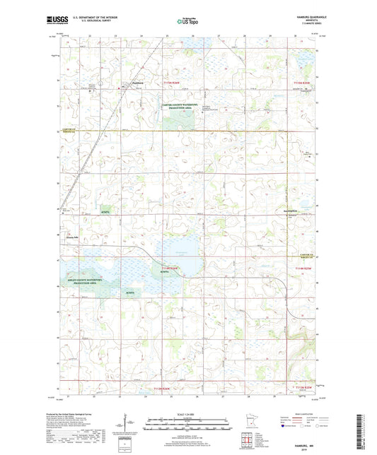 Hamburg Minnesota US Topo Map Image