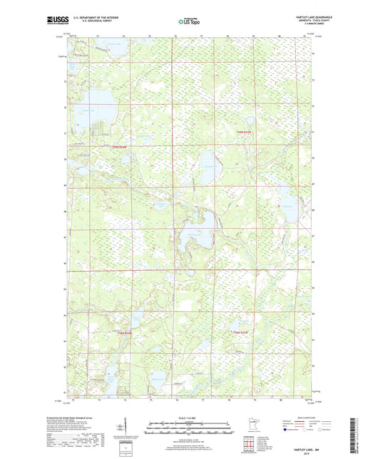 Hartley Lake Minnesota US Topo Map Image