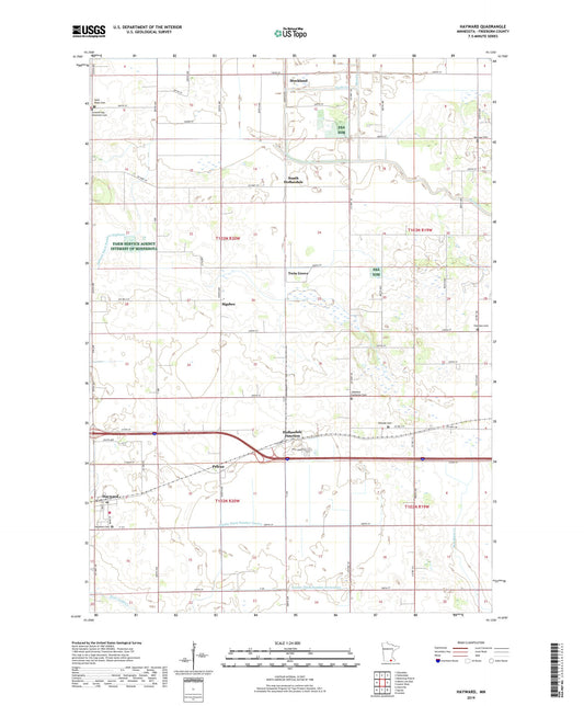 Hayward Minnesota US Topo Map Image