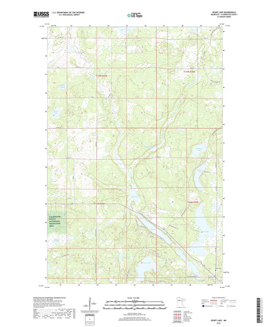 Heart Lake Minnesota US Topo Map Image