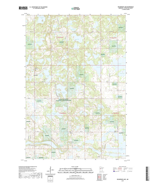 Heilberger Lake Minnesota US Topo Map Image
