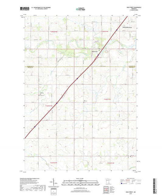 High Forest Minnesota US Topo Map Image