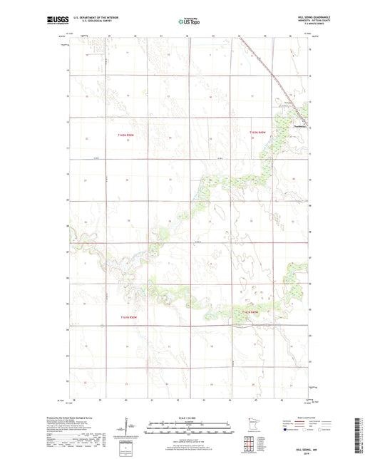 Hill Siding Minnesota US Topo Map Image