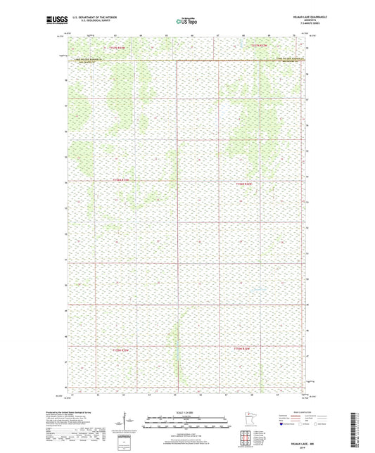 Hilman Lake Minnesota US Topo Map Image