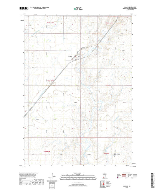 Holland Minnesota US Topo Map Image