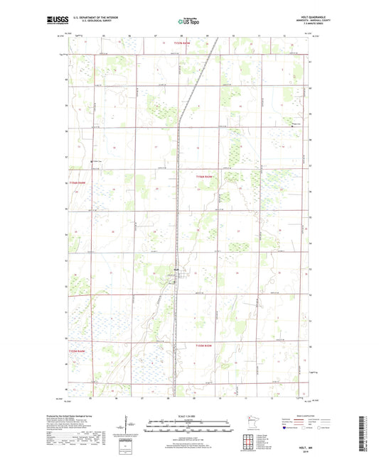 Holt Minnesota US Topo Map Image