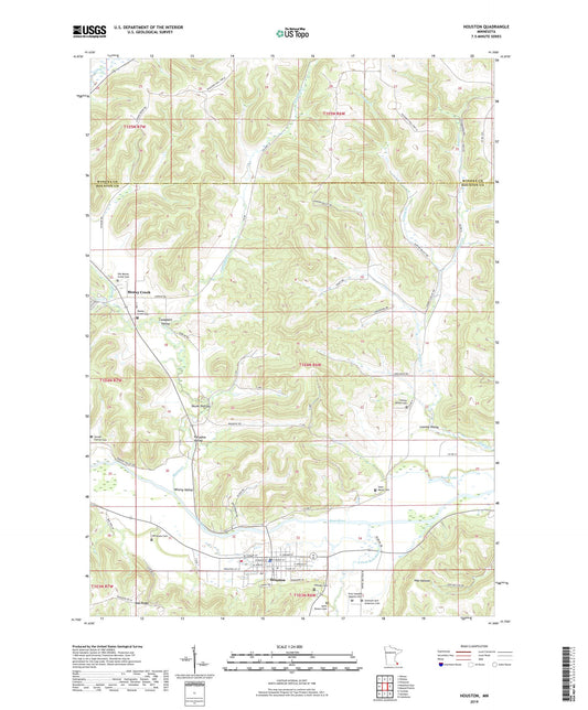 Houston Minnesota US Topo Map Image