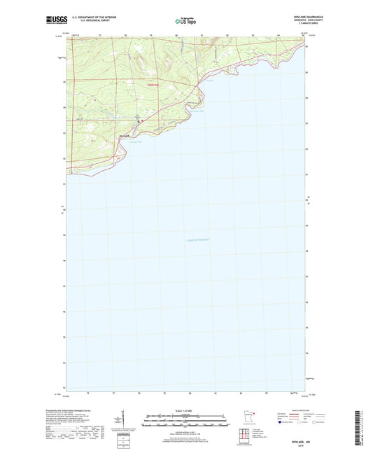 Hovland Minnesota US Topo Map Image