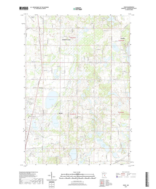 Hugo Minnesota US Topo Map Image
