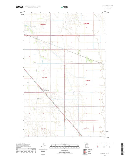 Humboldt Minnesota US Topo Map Image