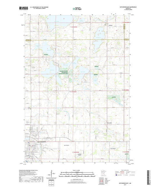 Hutchinson East Minnesota US Topo Map Image