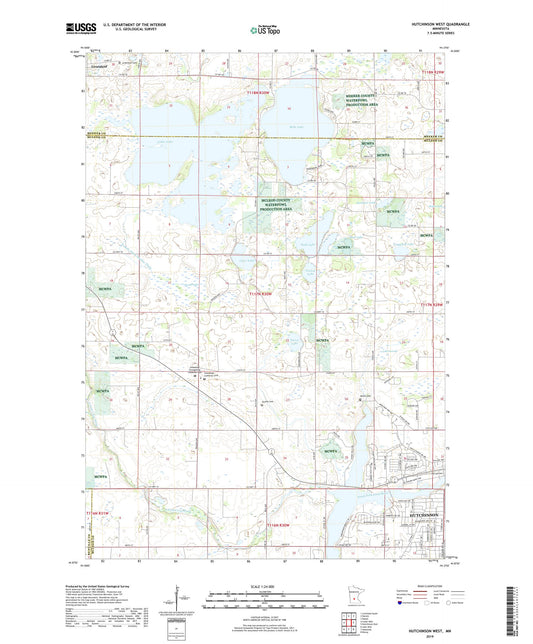 Hutchinson West Minnesota US Topo Map Image