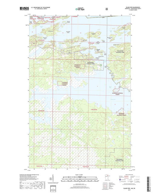 Island View Minnesota US Topo Map Image