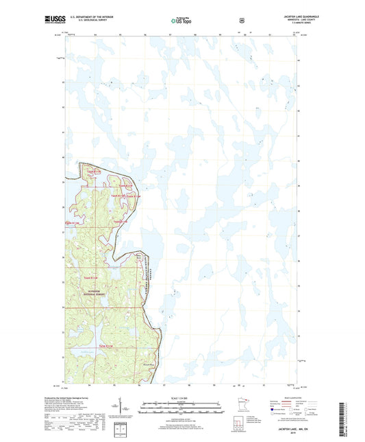 Jackfish Lake Minnesota US Topo Map Image